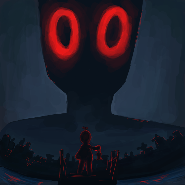 Drawing in way home by Raq