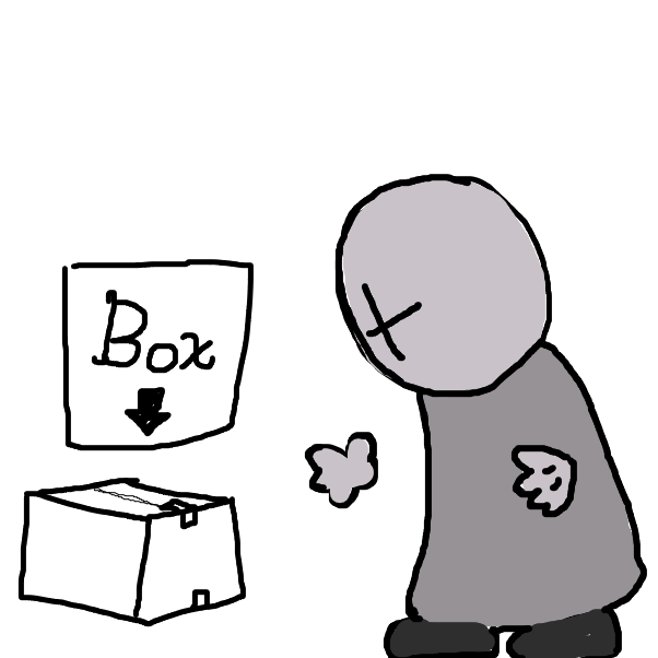Drawing in What's in the box? by Skullheart
