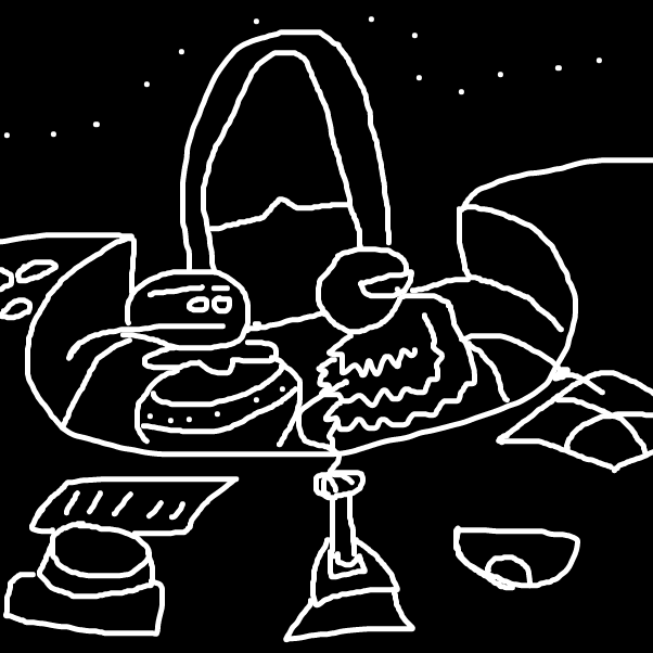 inside the ship. - Online Drawing Game Comic Strip Panel by BananaDoc