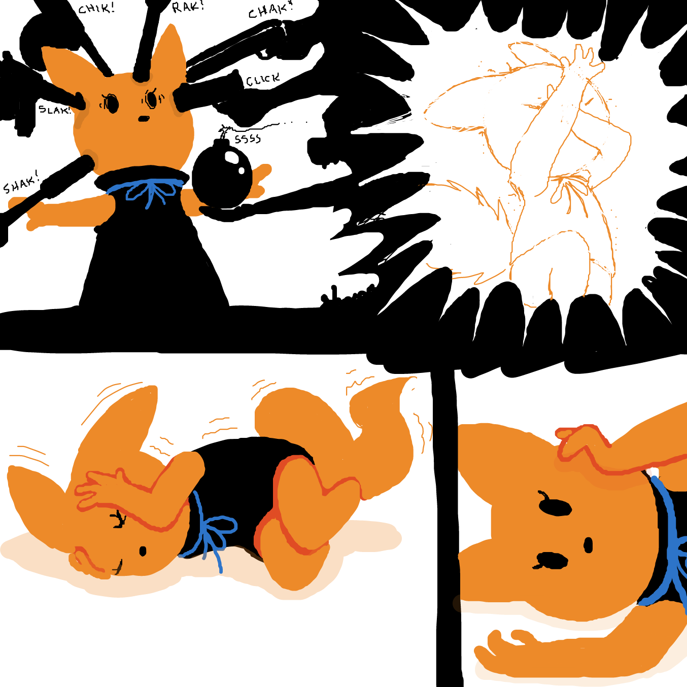  - Online Drawing Game Comic Strip Panel by TFD