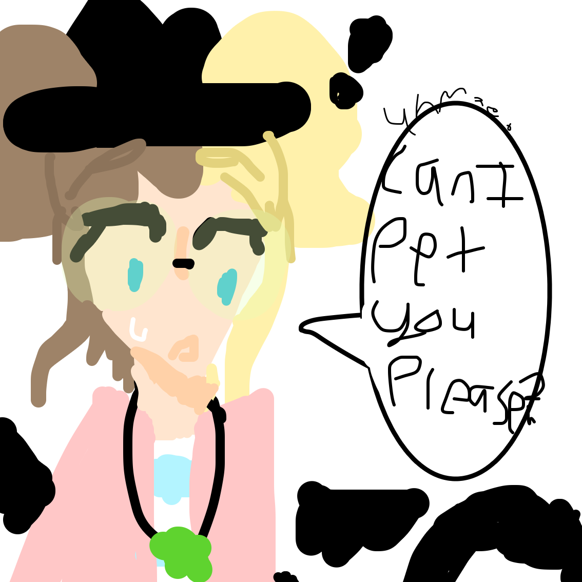 Drawing in Ask Razbug! by EmoWeeb_the_Simp