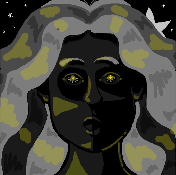 Drawing in dark by KingofDuck