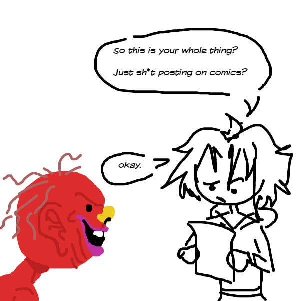 A responce to mister StinkyA$$hole, why bro? - Online Drawing Game Comic Strip Panel by CherryKakyoin