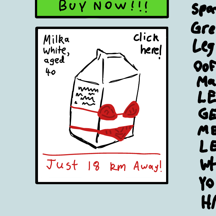 Drawing in Hot Milks in your Area by SpaceMattress