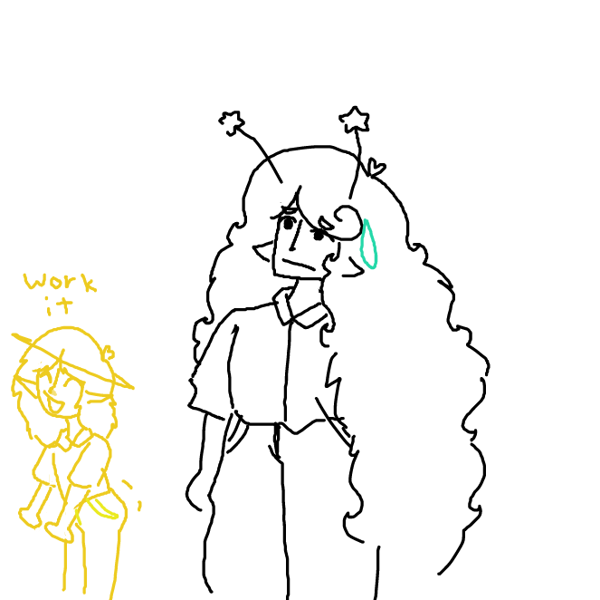 Drawing in Rigel does a lil dancy by DOCTOR BUTTONS