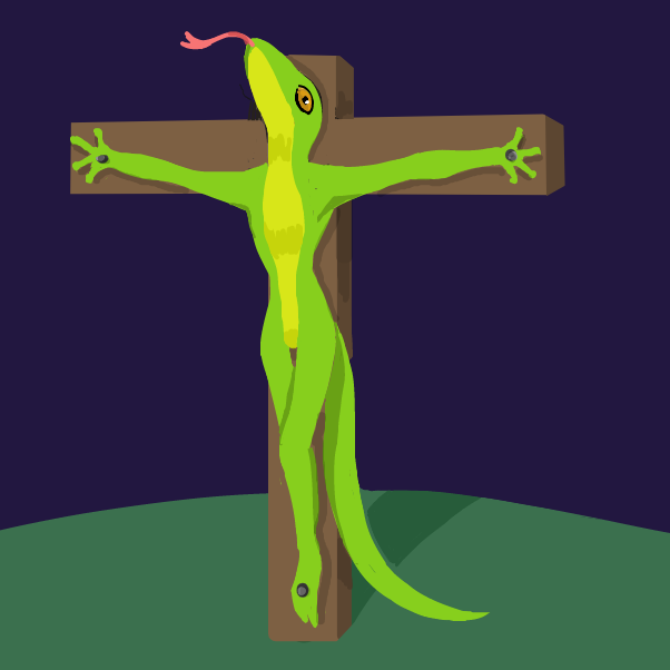 The Jesus Lizard - Online Drawing Game Comic Strip Panel by 🔲