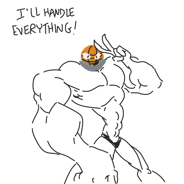 Drawing in he is ball by Sasha_Cakes