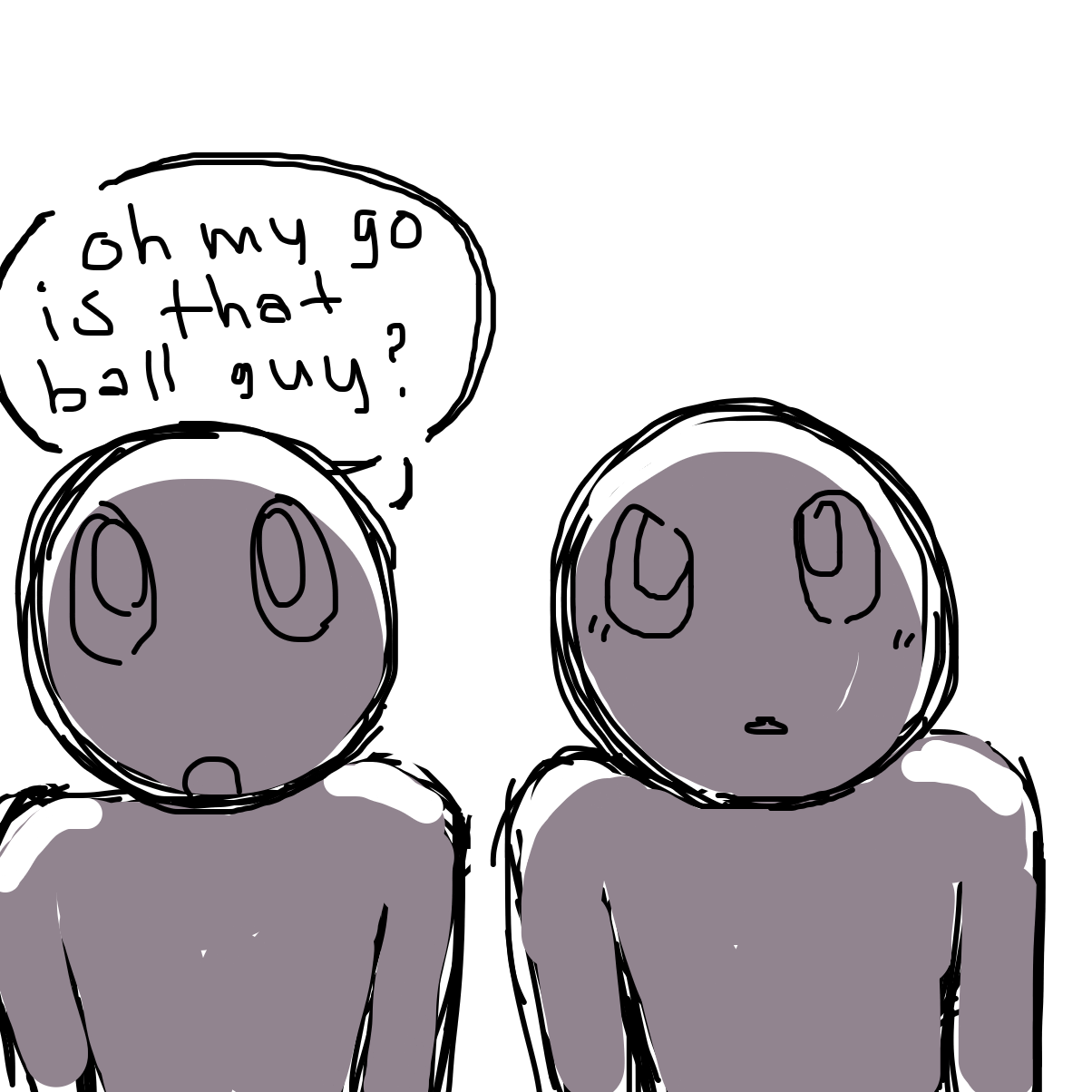 Drawing in he is ball by Netu