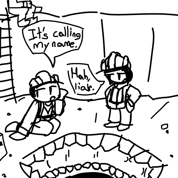 Drawing in Mystery Flesh Pit by KikiPotions