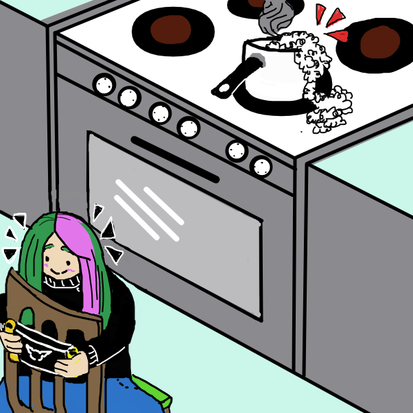 Drawing in Bab kitchen habits?  by Lumikupla