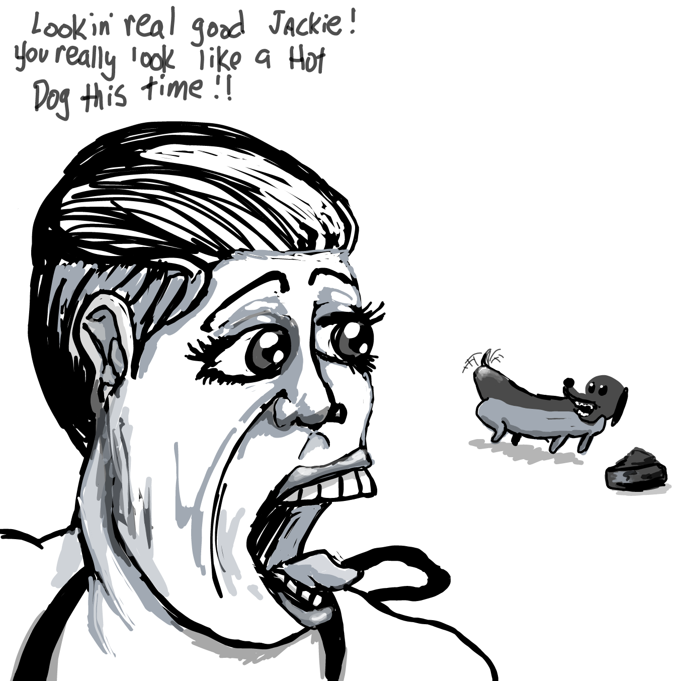 Drawing in Hot Dog by Wizard Croissant