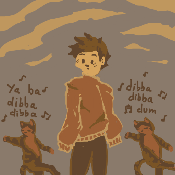 "All day long I would biddy biddy bum" - Online Drawing Game Comic Strip Panel by Peyocay