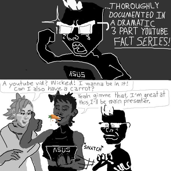 Drawing in Not my sexy bunny baby! by Chepley