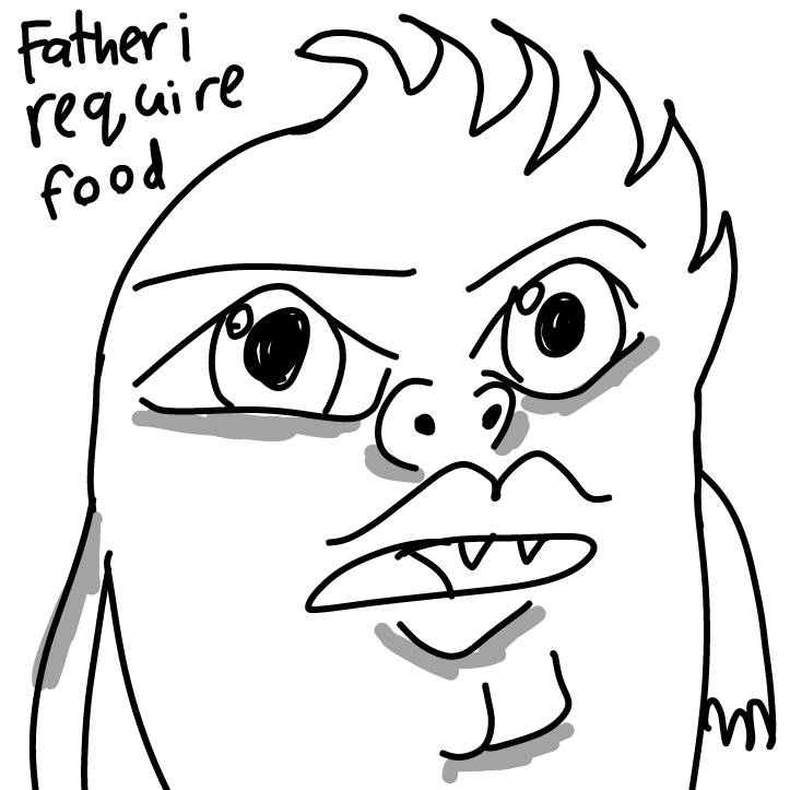 Drawing in it's just a flesh wound by SpaceMattress