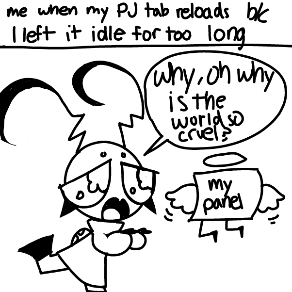 Drawing in me when my tab reloads :'D by Elle