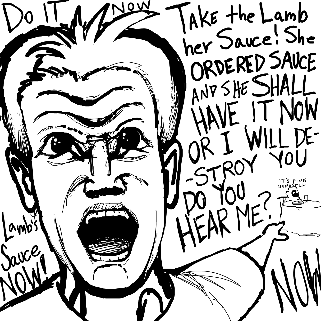 Drawing in Gordon Ramsay by TFD