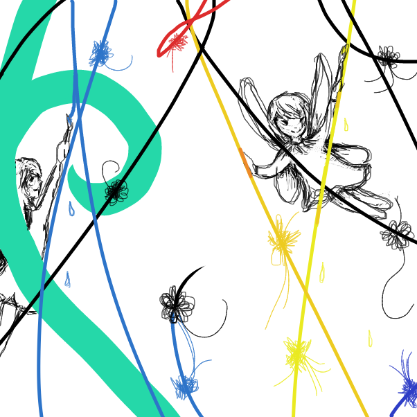 Drawing in Abstract art by Lumikupla