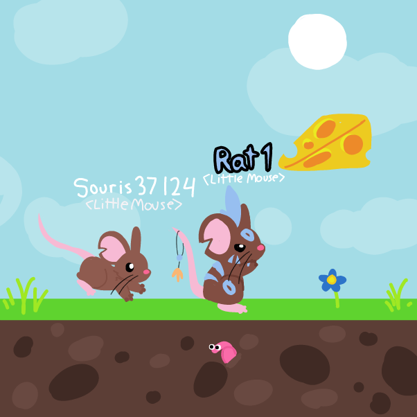 Drawing in Transformice by Elle