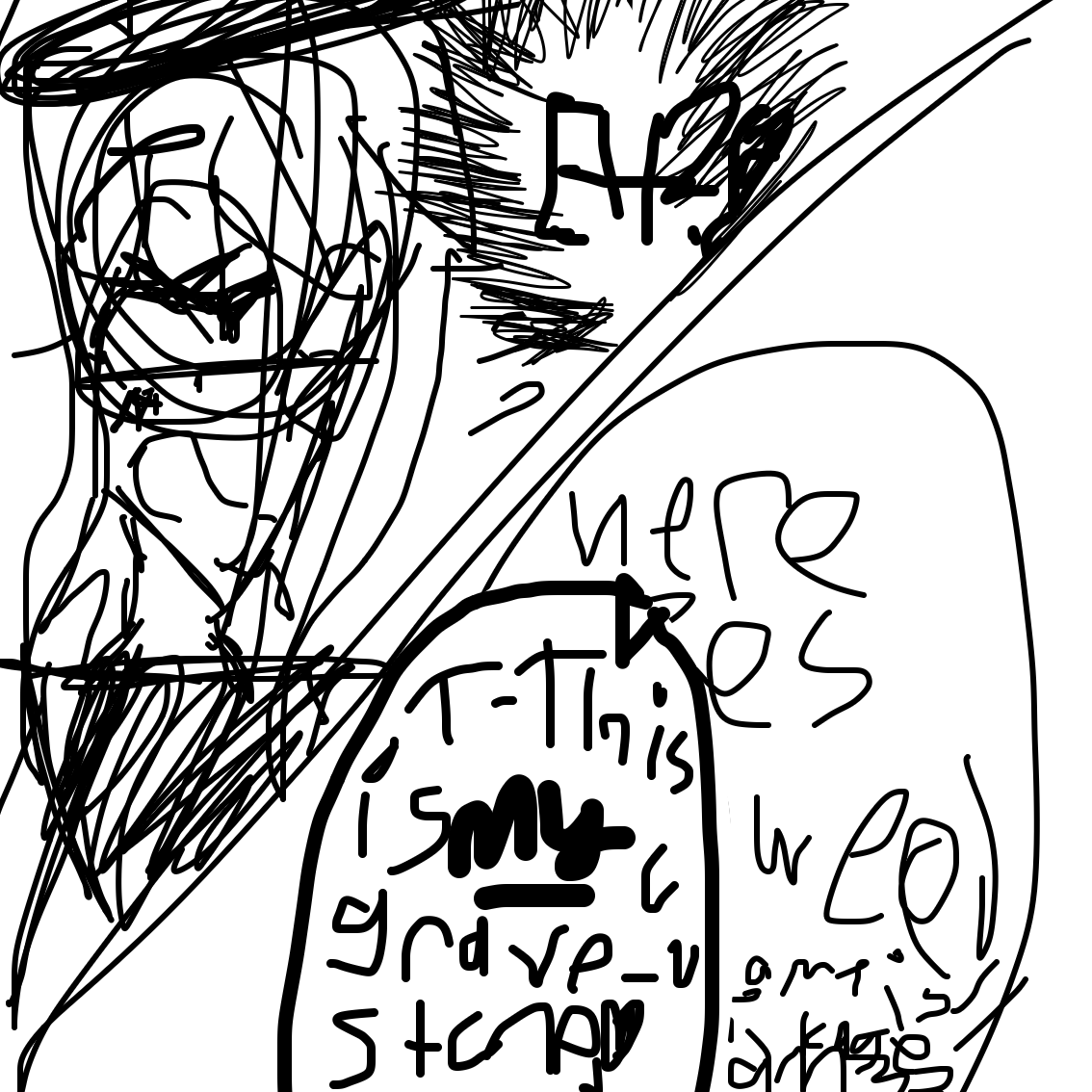 Drawing in Pay your condolences to a jammer 2 by EmoWeeb_the_Simp