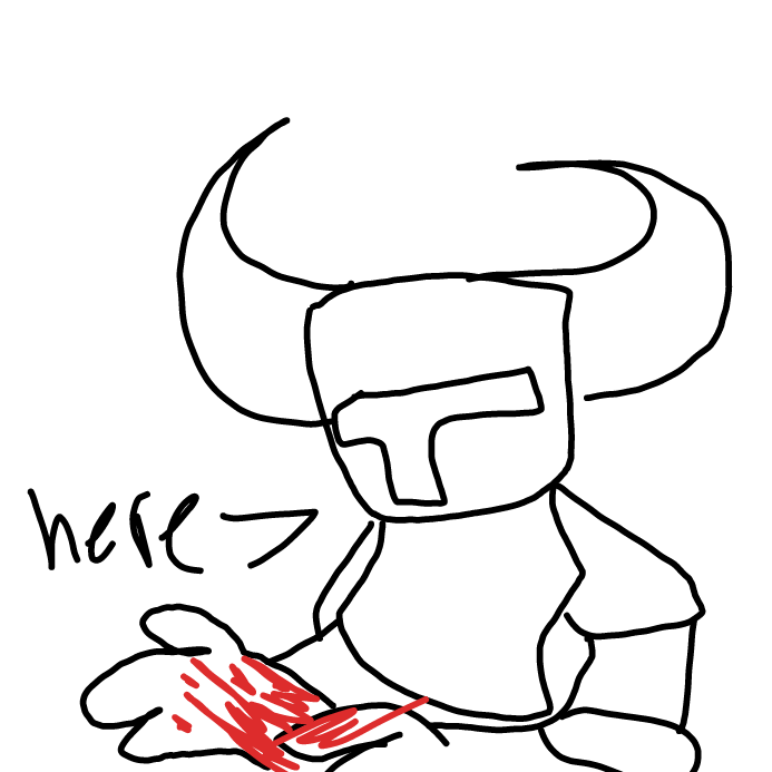 Drawing in it's just a flesh wound by scarlett