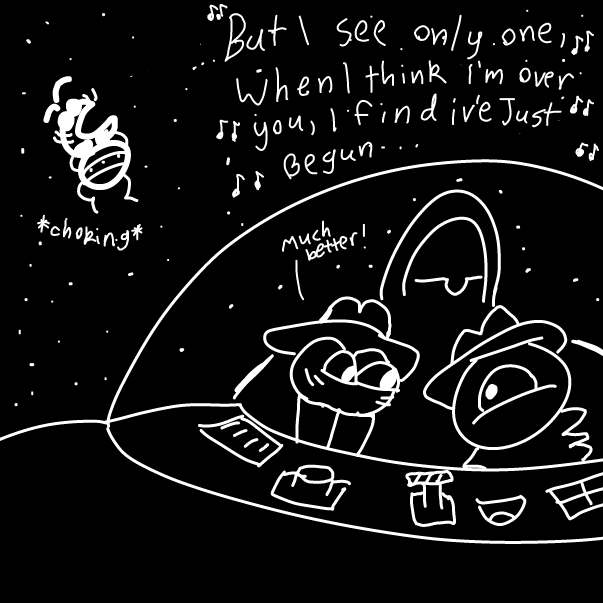 Drawing in Dark Star by SpaceMattress
