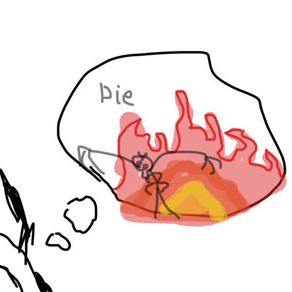 Drawing in what is elle thinking about? by pavemento