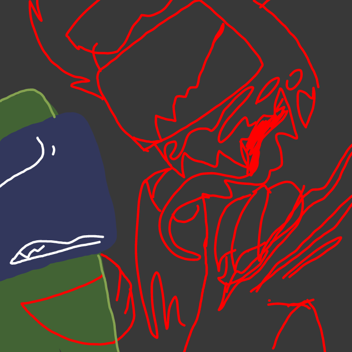 he huge - Online Drawing Game Comic Strip Panel by scarlett