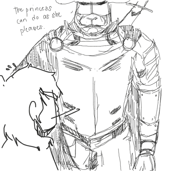 A Knight?!! - Online Drawing Game Comic Strip Panel by Cat Person