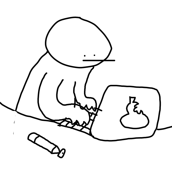 Drawing in hi people of the internet by ARIM