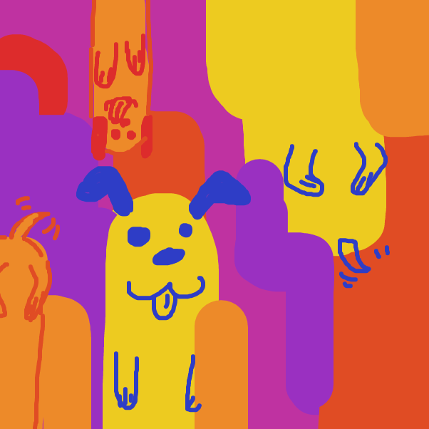 Drawing in what da dawg doin by Cpt.Melon