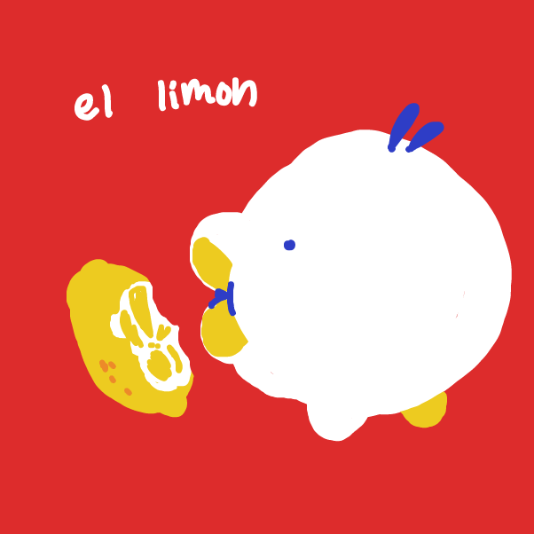Drawing in lemon by Chumky