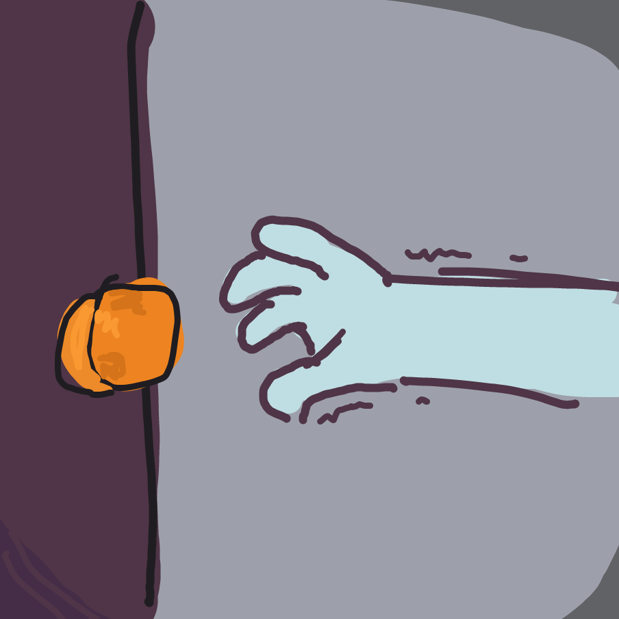 Drawing in Door by Bungusfungus0