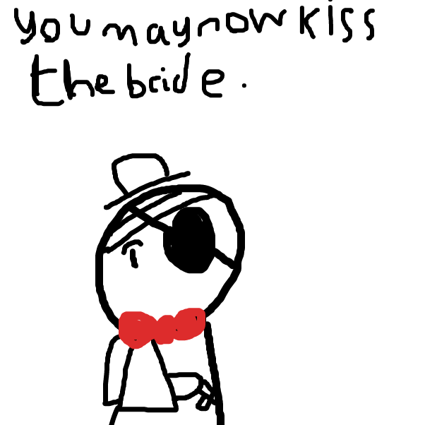 Hang on? Who's he getting married to? - Online Drawing Game Comic Strip Panel by BananaDoc