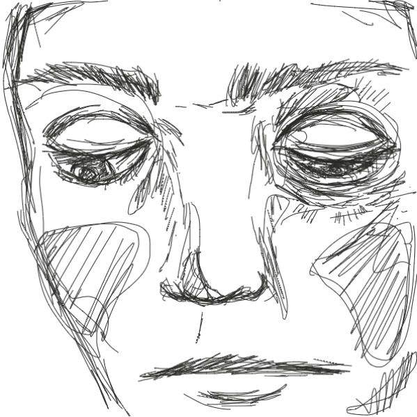 Person is badly bruised - Online Drawing Game Comic Strip Panel by Cat Person