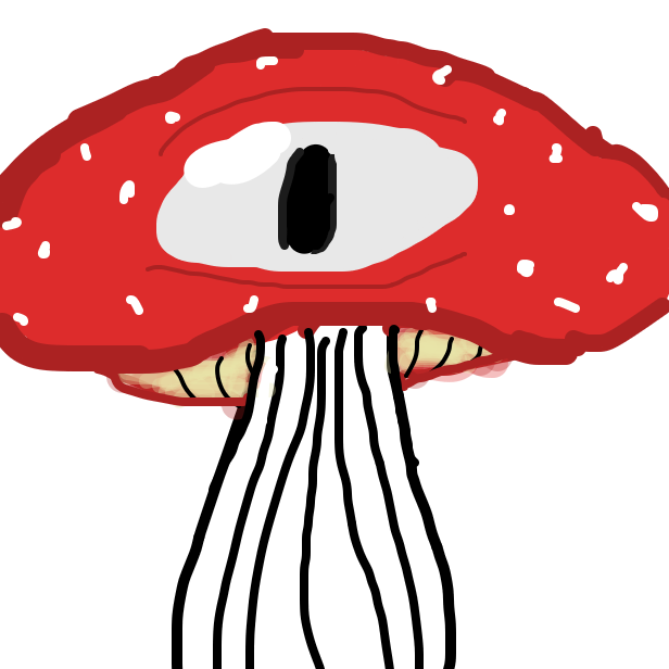Mushroom affected by radi - Online Drawing Game Comic Strip Panel by Lunar Enjoyer