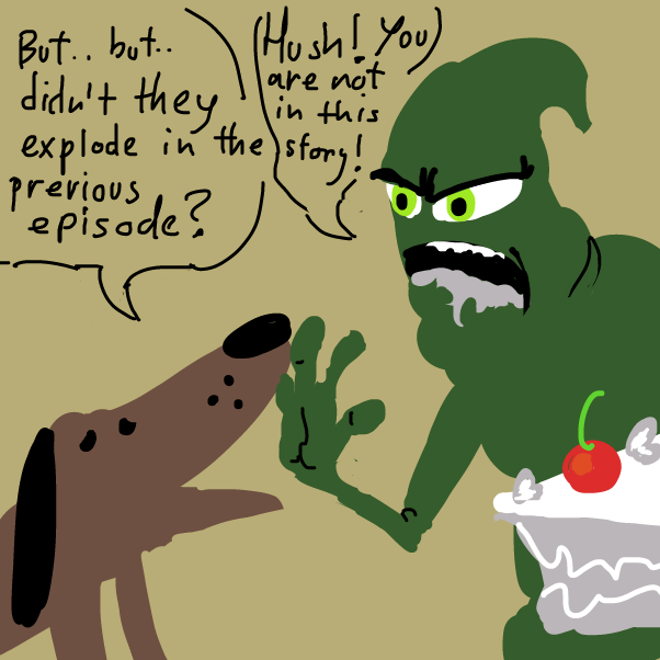 "I'm not sure how even I got here" - Online Drawing Game Comic Strip Panel by Peyocay