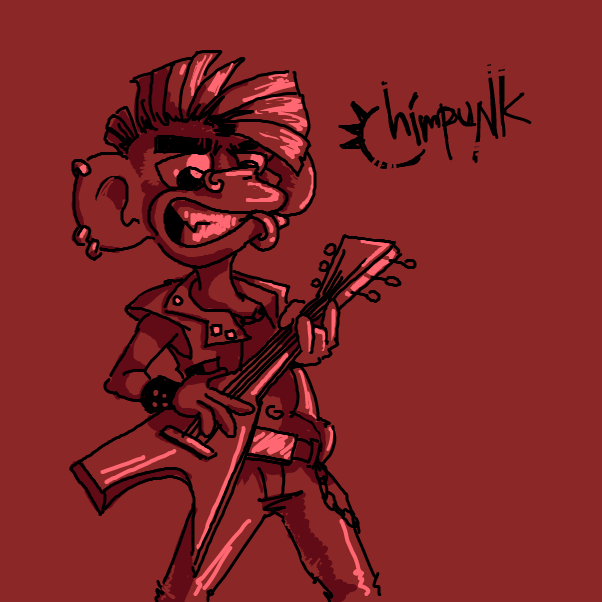 Drawing in draw a character you draw only one time  by Aluminimalism