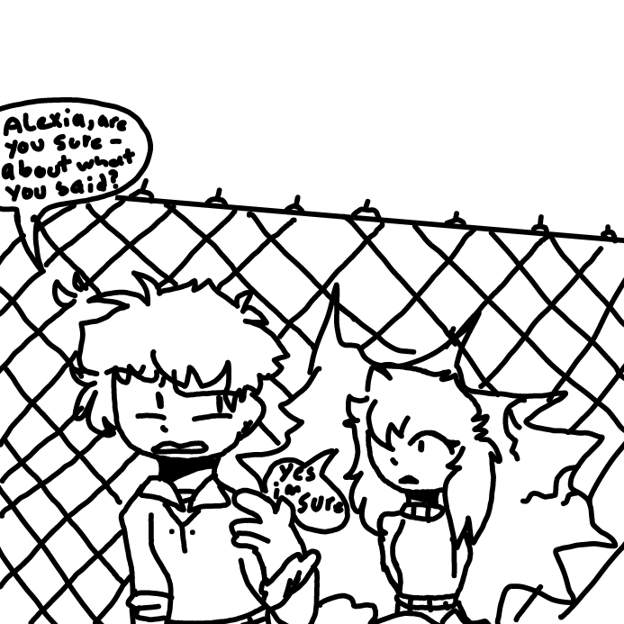 Drawing in just a scene. by scarlett