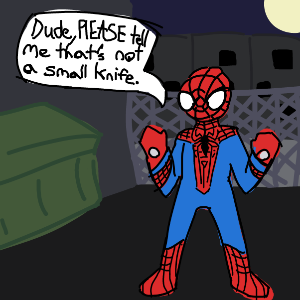 Drawing in Is that... a SMALL KNIFE? by KikiPotions