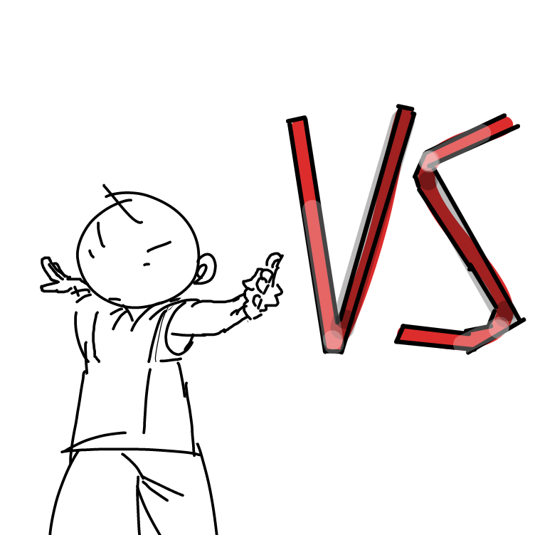 Drawing in Character Battle by macven