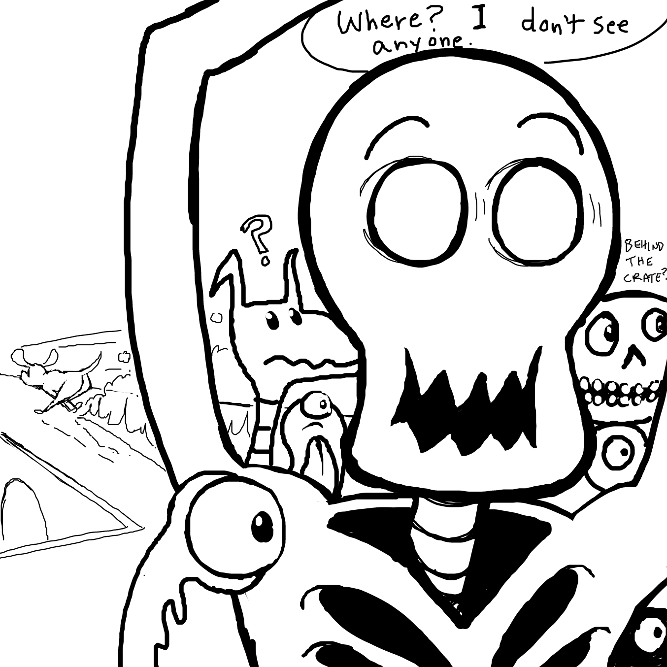  - Online Drawing Game Comic Strip Panel by TFD