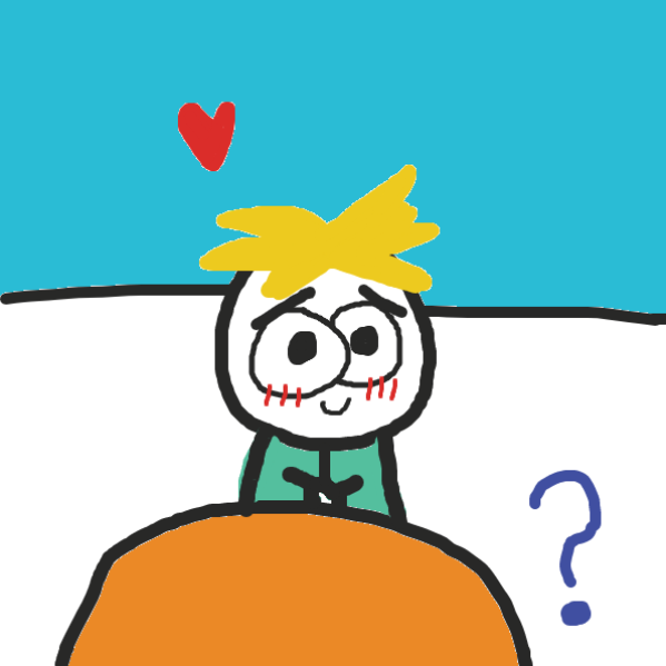 Liked webcomic Butters tries to confess to Kenny.