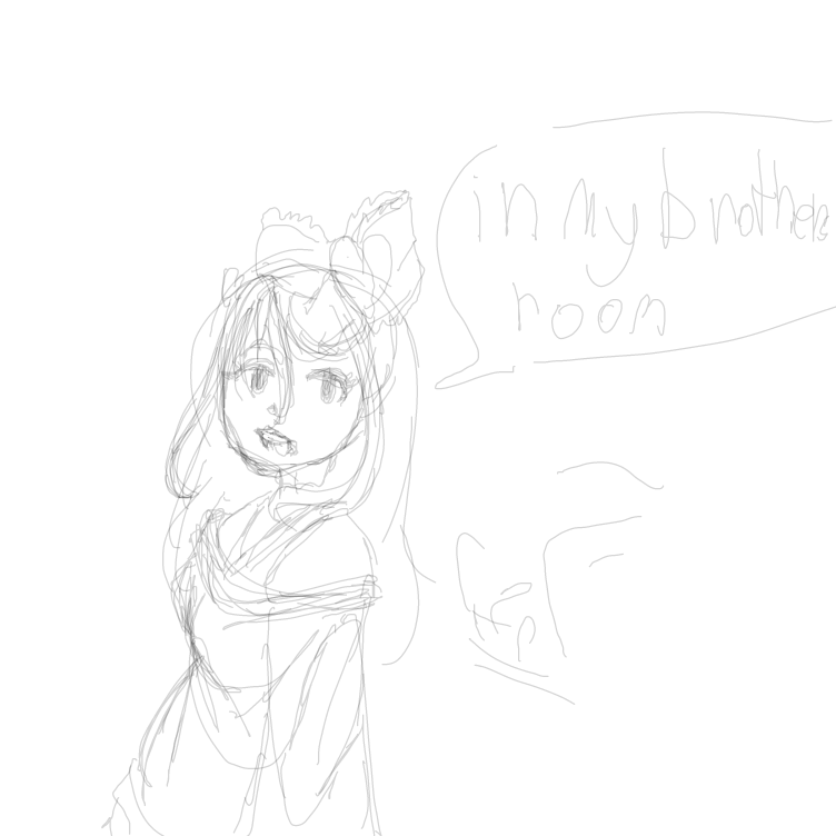 Drawing in Dollhouse by JA