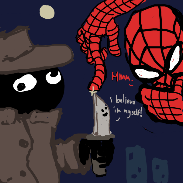 spiderman, spiderman
it's hard to draw that
spiderman
 - Online Drawing Game Comic Strip Panel by Peyocay