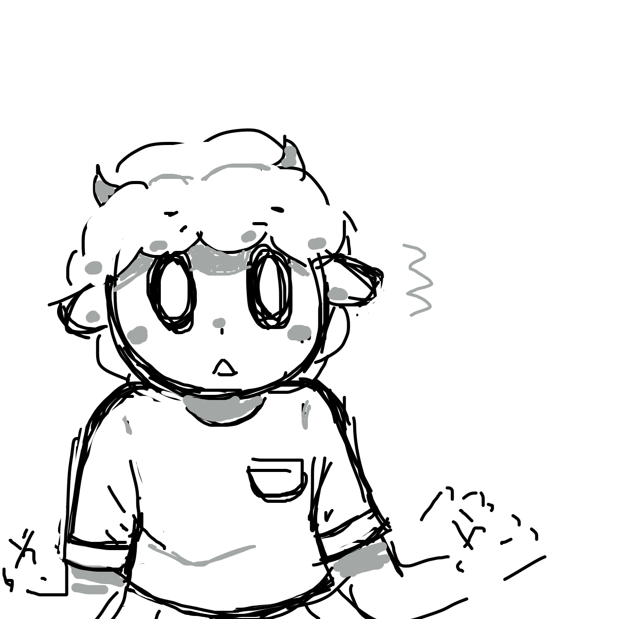 Drawing in Sheep clouds by Netu