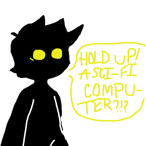 :) you drew the wrong sci-fi computer- - Online Drawing Game Comic Strip Panel by scythesowner