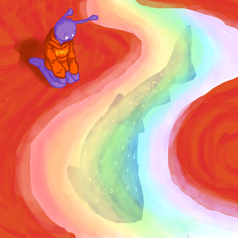 Drawing in Radiation moment by Skipperdoodles32