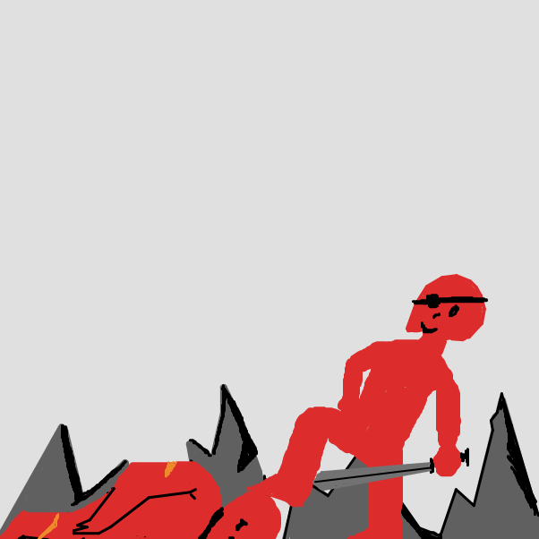 Drawing in there can only be one!!! by Aco Decko