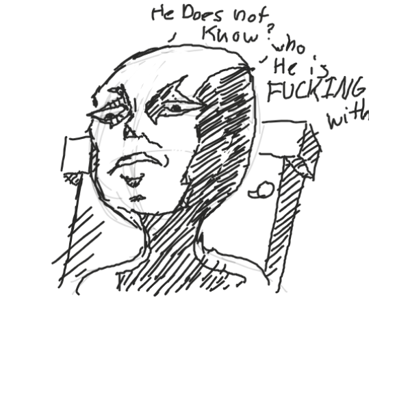 I is simply a man of action - Online Drawing Game Comic Strip Panel by HardBLD