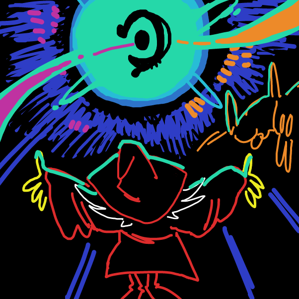 Drawing in baby's first summoning by Chumky